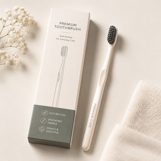 Charcoal-Infused Bamboo Toothbrush