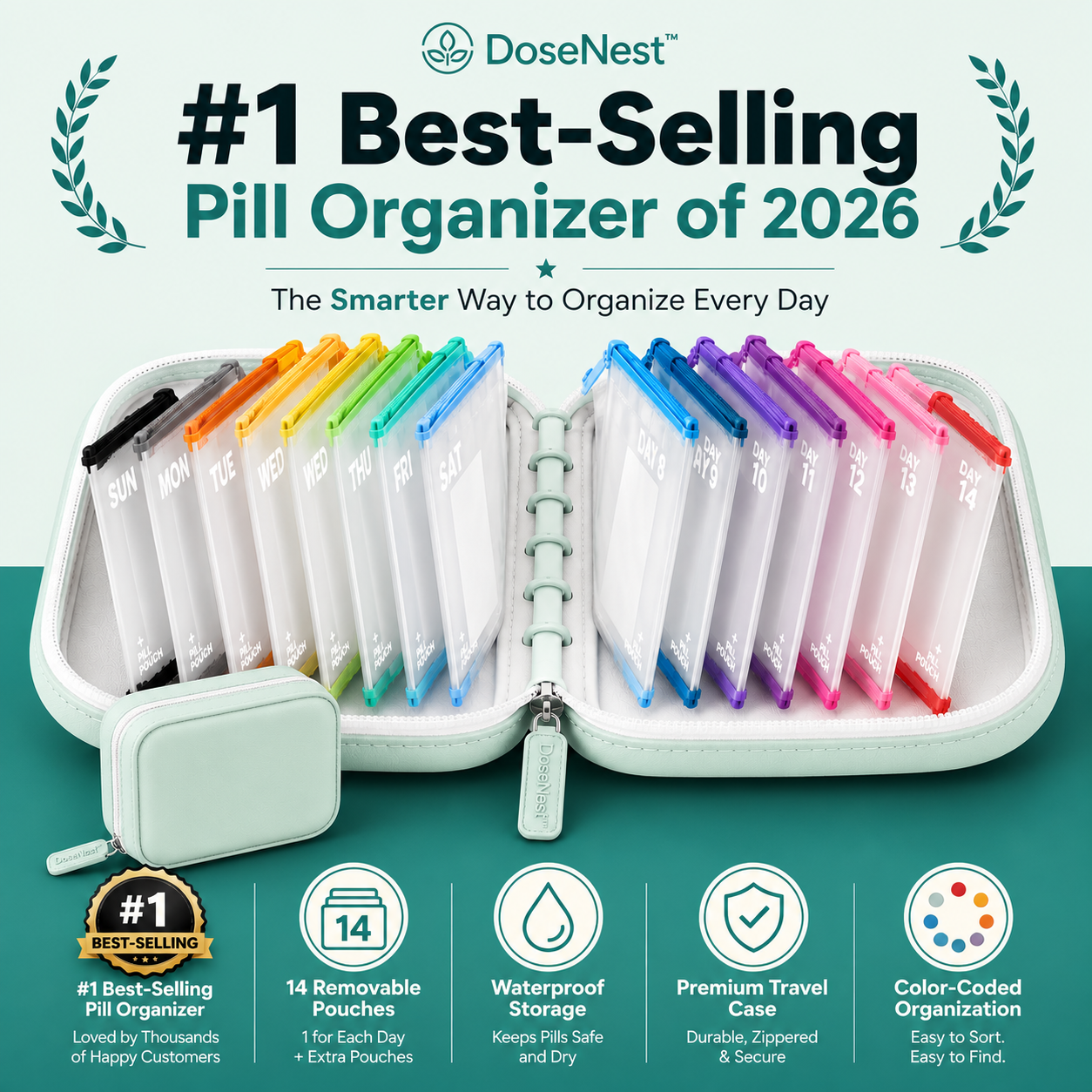 Avelo Waterproof Pill Pouch